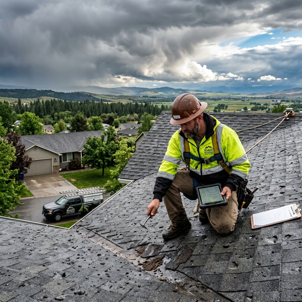 Storm and hail damage roof repair in Boise, Idaho